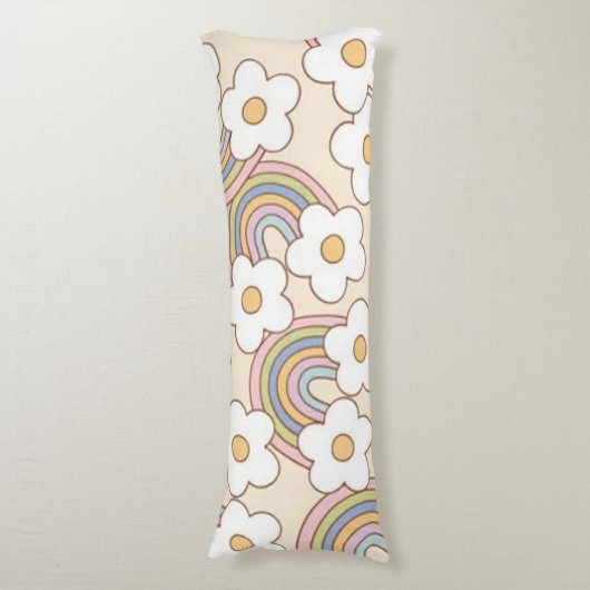 Coussins Longs Rainbows rétro (Devant (Vertical))