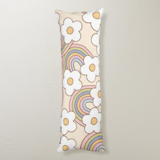 Coussins Longs Rainbows rétro (Dos (Vertical))