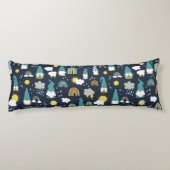 Coussins Longs Rainy Day Gnomes Rainbow Kids (Dos)