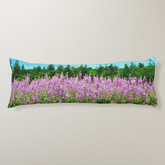 Coussins Longs Rangée des lupins de lavande (Devant)