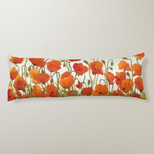 Coussins Longs Rangées des pavots I (Dos)