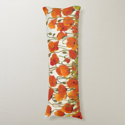 Coussins Longs Rangées des pavots I (Devant (Vertical))