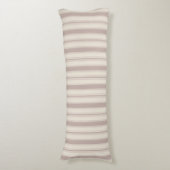 Coussins Longs Rayé Beige & Taupe Maison de Campagne Rustique Neu (Devant (Vertical))