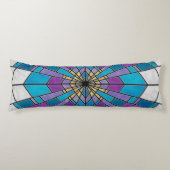 Coussins Longs Rayon en verre de teint bleu et violet (Devant)