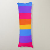 Coussins Longs Rayures arc-en-ciel (Devant (Vertical))
