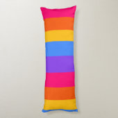 Coussins Longs Rayures arc-en-ciel (Dos (Vertical))