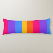 Coussins Longs Rayures arc-en-ciel (Devant)