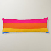 Coussins Longs Rayures arc-en-ciel (Dos)