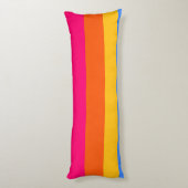 Coussins Longs Rayures arc-en-ciel (Dos (Vertical))