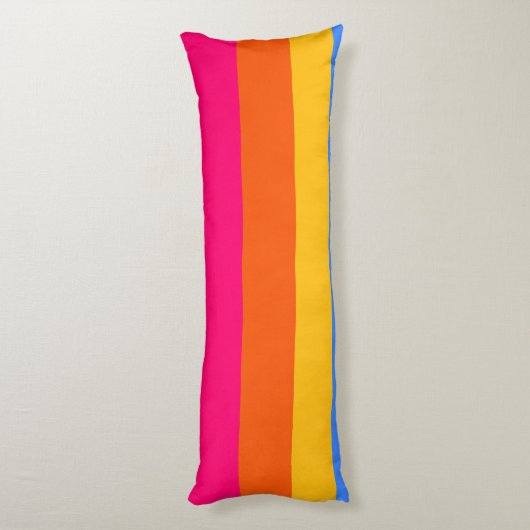 Coussins Longs Rayures arc-en-ciel (Dos (Vertical))
