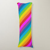 Coussins Longs Rayures arc-en-ciel (Devant (Vertical))