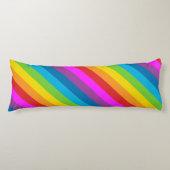 Coussins Longs Rayures arc-en-ciel (Devant)