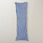 Coussins Longs rayures bleu marine et blanc (Devant (Vertical))