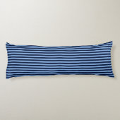 Coussins Longs Rayures bleu marine et denim (Dos)