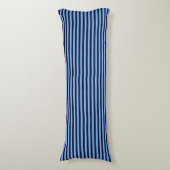 Coussins Longs Rayures bleu marine et denim (Devant (Vertical))