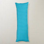 Coussins Longs rayures bleu pacifique et bleu papillon (Dos (Vertical))