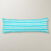 Coussins Longs Rayures Bleues et Blanches Motif Sans Fin (Dos)