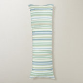 Coussins Longs Rayures bleues vertes et blanches (Devant (Vertical))