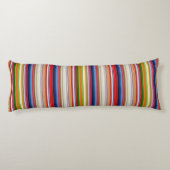 Coussins Longs Rayures colorées chaudes (Dos)