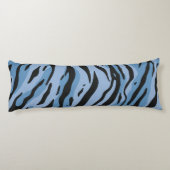 Coussins Longs Rayures de Tigre Bleu (Dos)