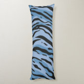 Coussins Longs Rayures de Tigre Bleu (Dos (Vertical))