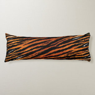 Coussins Longs Rayures de Tigre Motif Animal Sauvage