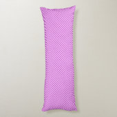Coussins Longs Rayures diagonales - orchidée et violet (Dos (Vertical))