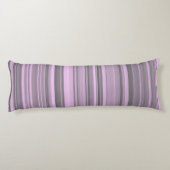 Coussins Longs Rayures Gris Violet (Dos)