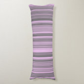 Coussins Longs Rayures Gris Violet (Devant (Vertical))