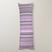 Coussins Longs Rayures Gris Violet (Dos (Vertical))