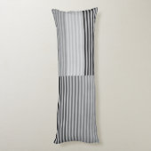 Coussins Longs Rayures grises, noires et blanches (Dos (Vertical))