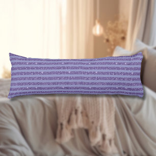 Coussins Longs Rayures horizontales de style paillettes d'améthys