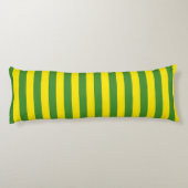Coussins Longs Rayures jaune et verte (Dos)