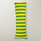 Coussins Longs Rayures jaune et verte (Devant (Vertical))