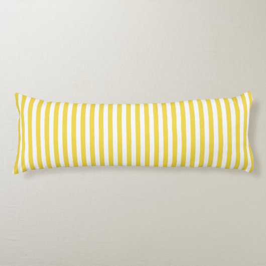 Coussins Longs Rayures jaunes (Devant)