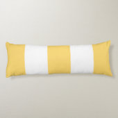 Coussins Longs Rayures Jaunes Et Blanches (Dos)