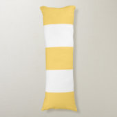 Coussins Longs Rayures Jaunes Et Blanches (Devant (Vertical))