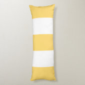 Coussins Longs Rayures Jaunes Et Blanches (Dos (Vertical))