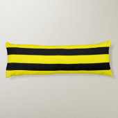 Coussins Longs rayures jaunes et noires (Dos)