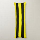 Coussins Longs rayures jaunes et noires (Dos (Vertical))