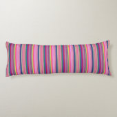Coussins Longs Rayures multicolores rétro (Dos)