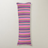 Coussins Longs Rayures multicolores rétro (Devant (Vertical))