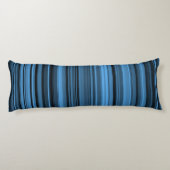Coussins Longs Rayures Noir Bleu (Dos)
