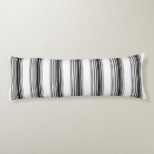 Coussins Longs Rayures noires et blanches modernes (Dos)