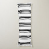 Coussins Longs Rayures noires et blanches modernes (Devant (Vertical))