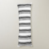 Coussins Longs Rayures noires et blanches modernes (Dos (Vertical))