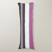 Coussins Longs Rayures noires, grises et blanches (Devant (Vertical))