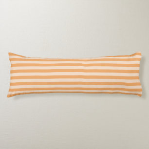 Coussins Longs Rayures orange