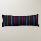 Coussins Longs Rayures roses bleues mignonnes (Dos)