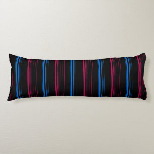 Coussins Longs Rayures roses bleues mignonnes